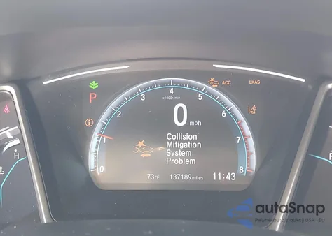 2019 Honda Civic Ex из США, поврежденный, VIN JHMFC1F3XKX011217